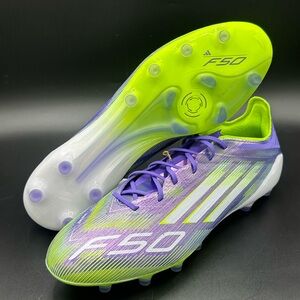Adidas F50 Elite AG Men's Soccer Football Cleats Size 9 JH7638 New Purple Green